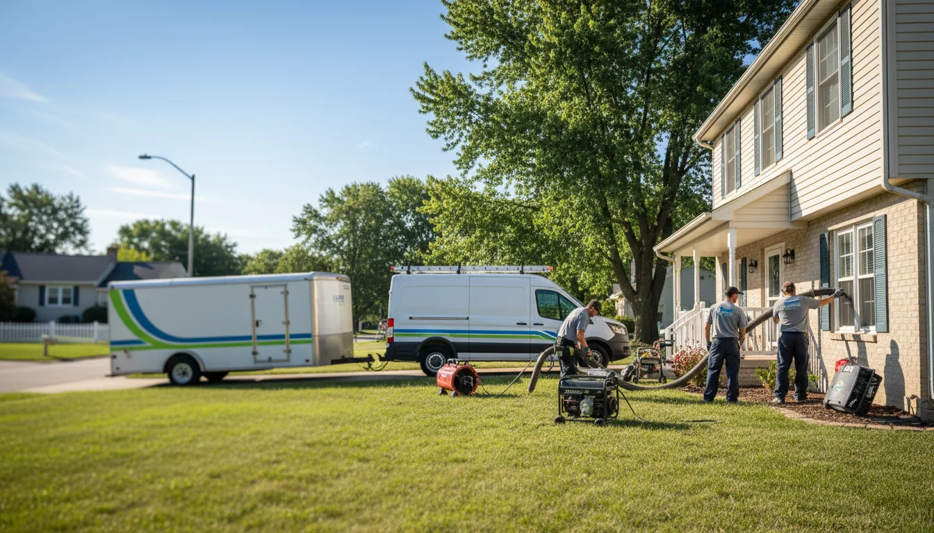 Flooded Basement Restoration And Cleanup With Repair in New Sharon, IA near me